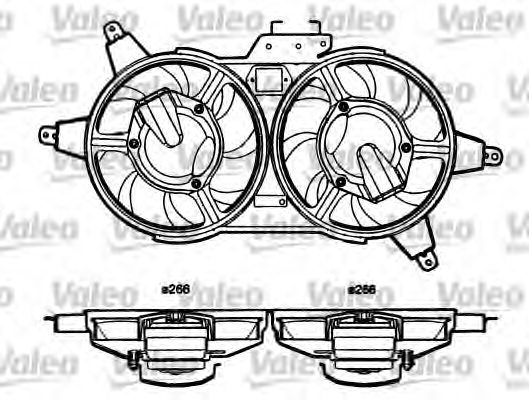 VALEO 698362 Electric Motor, radiator fan